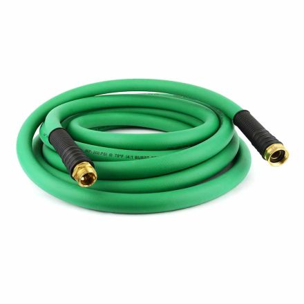 Interstate Pneumatics HCG19-025E Contractor Grade Green PVC Water Hose 3/4 Inch x 25 feet with Machined GHT Fittings